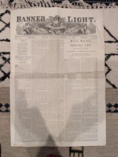 1894 Banner of Light, Spiritualism Occult Lincoln History picture