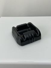 ⚫️ Rare Antique 1920s Albert Pick & Co Art Deco Individual Black Ashtray 3” x 3” picture