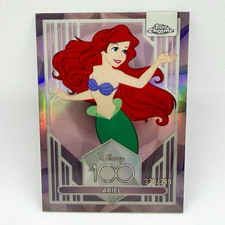 2023 Topps Chrome Disney 100 Ariel The Little Mermaid #19 Pink Refractor /399 picture