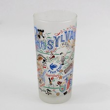2004 Catstudio Pennsylvania Souvenir Frosted Glass 6