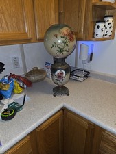 Antique P&A Royal GWTW Lamp Matching Chrysanthemum 25.5 Non-Electrified 1895