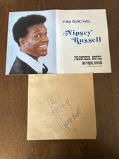 Nipsey Russell Signature VEGAS Postcard Las Vegas Show picture