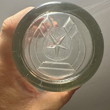Antique Horseshoe & Star Glass Tumbler Jelly Jar 1890-1930 Cambridge Glass EAPG picture