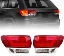 Pair Outer Tail Light Assembly Compatible with 2014-2021 Jeep Grand Cherokee (La picture