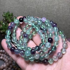 5Pcs Wholesal Natural Polish Green Fluorite crystal bracelets ball 8mm picture