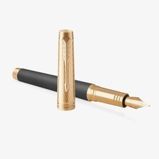 Parker Premier Storm Gray Medium Fountain Pen (1931435) picture