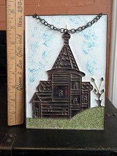 Vintage Soviet Russia Wall Art Enamel Copper  Nikolai Church Wladimir Moscow picture
