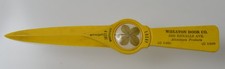 c.1958 Wheaton Door Co. Wheaton Maryland  Letter Opener Genuine 4-Leaf clover picture