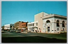 Vintage Main Street Greenfield Massachusetts along Mohawk Trail Postcard picture