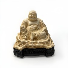 Vintage 1946 ABCO Alexander Backer Lucky Buddha Statue MCM 10” picture