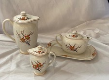 Vintage Japanese Occupied Japan S.G.K. Moriyama Pottery Cherry Blossom set picture