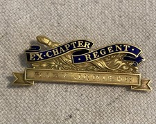 ANTIQUE DAR 14K GOLD EX-CHAPTER REGENT PIN MARY JEMISON J.E. CALDWELL picture