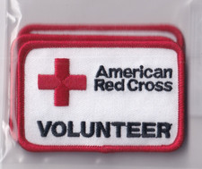 AMERICAN RED CROSS VOLUNTEER PATCH 3 X 2 Inches REDUCED picture