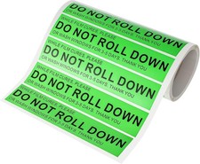 200 Pcs/Roll Do Not Roll down Window Stickers, Do Not Roll down Stickers Warning picture