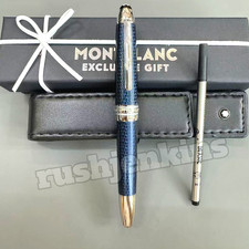MONTBLANC Meisterstück Solitaire Blue Hour LeGrand Rollerball Pen Blue Rare picture