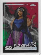 The Duchess - 2024 Topps Star Wars Chrome Aurebesh AV-53 Lizzo Red /5 picture