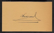 Tsar Nicholas II of Russia Autograph Reprint On Genuine 1910s 3x5 Card  picture