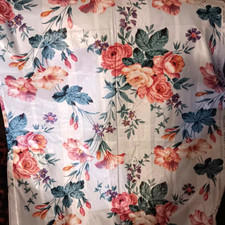 Vintage 1986 Brunschwig Fils Cavendish cotton chintz floral fabric 56 x 62 picture