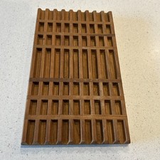 Vintage Teak Wood DANSK Lattice Trivet MCM Solid Teak Kitchenware Beautiful picture