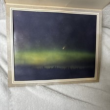 Vintage 8x10 Comet Aurora Borealis Northern Lights Kodak Photo Print picture