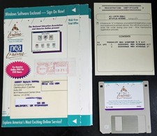 Rare Version 1.1c America Online / NEA Collectible Floppy, Vintage AOL DISK 1994 picture