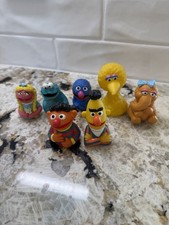 Vintage Sesame Street Finger Puppets Vinyl Figure Muppets Bert Ernie 1970s (9) picture
