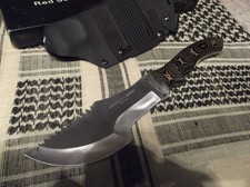 Rare Custom WSK Tracker Knife Red Scorpion Six Blades With Custom Sheath & Box picture