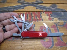 Vintage Wenger Tradesman Swiss Army Knife 85mm Red picture