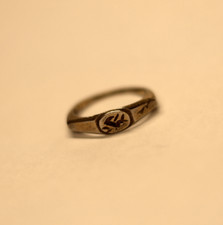 Authentic Roman Empire Bronze seal ring circa 100-300 AD. Wearable US 3. picture