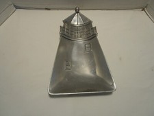 MARIPOSA BRILLANTE Cast Aluminum Lighthouse shaped Platter 14”T 1990 Mexico picture