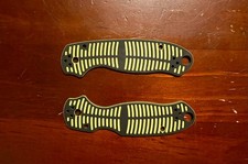 Spyderco PM3 Para 3 OEM Factory Black Yellow G10 Contoured Scales picture