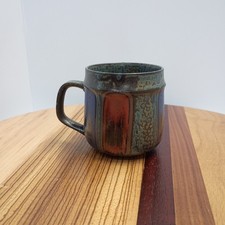 Vintage Sayumi Iro Iro HEIWA MUG 12 Oz. Ceramic Mug Handmade Toki City, Gifu picture