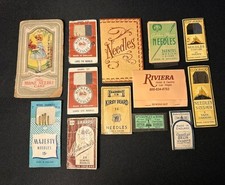 Lot of 13 Vintage Sewing Needle Packets 19th/20th Century Ridditch England READ picture