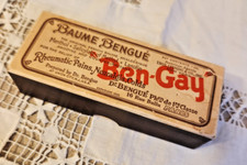 Vintage BAUME BENGUE BOX Empty, Rheumatism Neuralgia Aches & Pains c.1930s picture