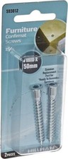 Case Lot (80) - Hillman 7mm x 50mm Zinc Confirmat Screw (2-Pack) picture