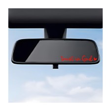 DXNQ 2PCS Trust in God Rearview Mirror Decals, Automotive Vinyl Rear View Mir... picture