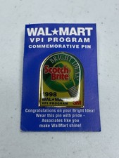 Vintage Walmart Scotchbrite VPI Bright Idea Employee Pin Associate Retro 90’s picture