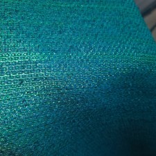 Bright, beautiful Vintage Teal Curtain Panels, Pinch Pleat Tops, 71