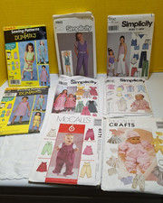 Vintage Children’s Sewing Patterns Lot of 8, Patterns Toddler Kids Cut Girls picture