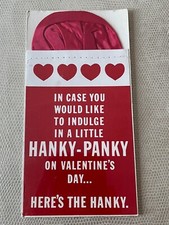 Vintage 1970s Hallmark Valentine's Day Hanky-Panky Greeting Card NEW & SEALED picture