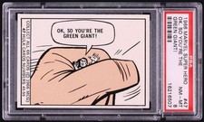 1966 Donruss Marvel Super Hero #47 Hulk OK So You're The Green Giant PSA 8 NM-MT picture