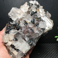 695g   natural  white crystal symbiosis geode  quartz  specimen   fb841 picture