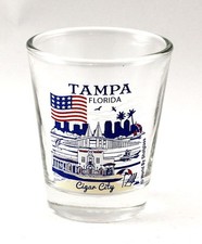 TAMPA FLORIDA GREAT AMERICAN CITIES COLLECTION SHOT GLASS SHOTGLASS  picture