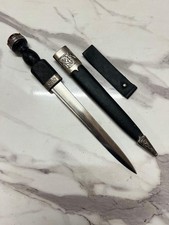 Scottish Sgian Dubh Dagger with Sheath & Belt Frog Scottish Highland Dirk picture