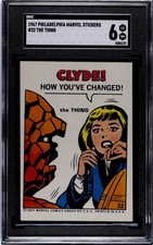 1967 Philadelphia Marvel Fantastic Four Rookie #32 SGC 6 Tan Back picture