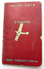 VTG 1932 Stanavo Aviation Engine Data Booklet 2.5x4.5, Gasoline Engine Oil Greas picture
