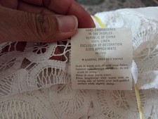 Sferra 13-piece hand-embroidered fine linen and lace set. picture