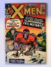 X-Men #4 March 1964 First Brotherhood of Evil Mutants 3.5/4.0 White pages picture