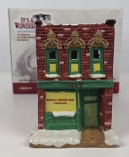 Enesco It's A Wonderful Life Illuminated Village Boston Co. Suitcase Store picture