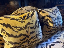 Pair of Large Scalamandre Le Tigre Velvet Pillows picture